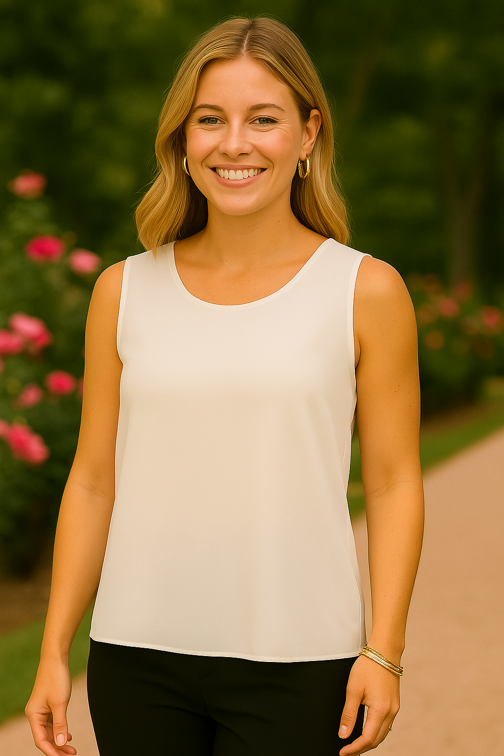D4031 Ivory Elegance Blouse