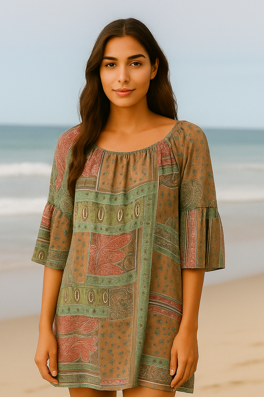 Sunset Mosaic Dress