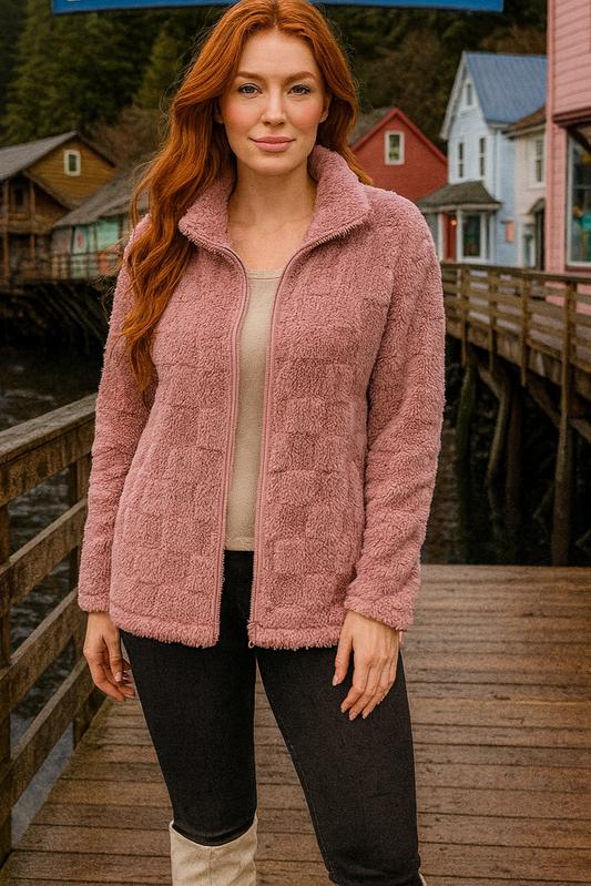 23201 Cozy Rose Fleece Jacket