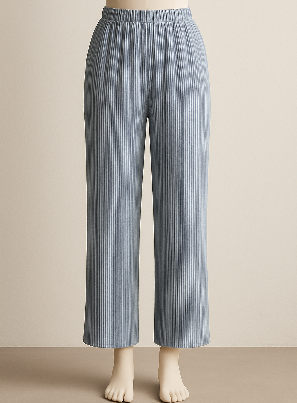 5635 Colorblock Terracotta Ribbed Luxe Long Sleeve Top & Ribbed Pants Set