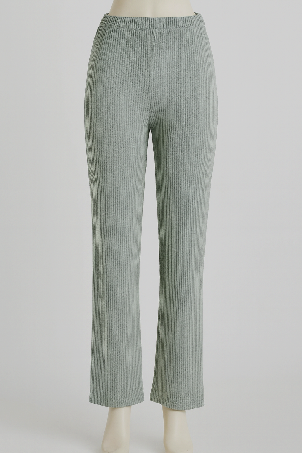 4804 Colorblock Ribbed Luxe Long Sleeve and 5635 Lounge Ribbed Pants Set