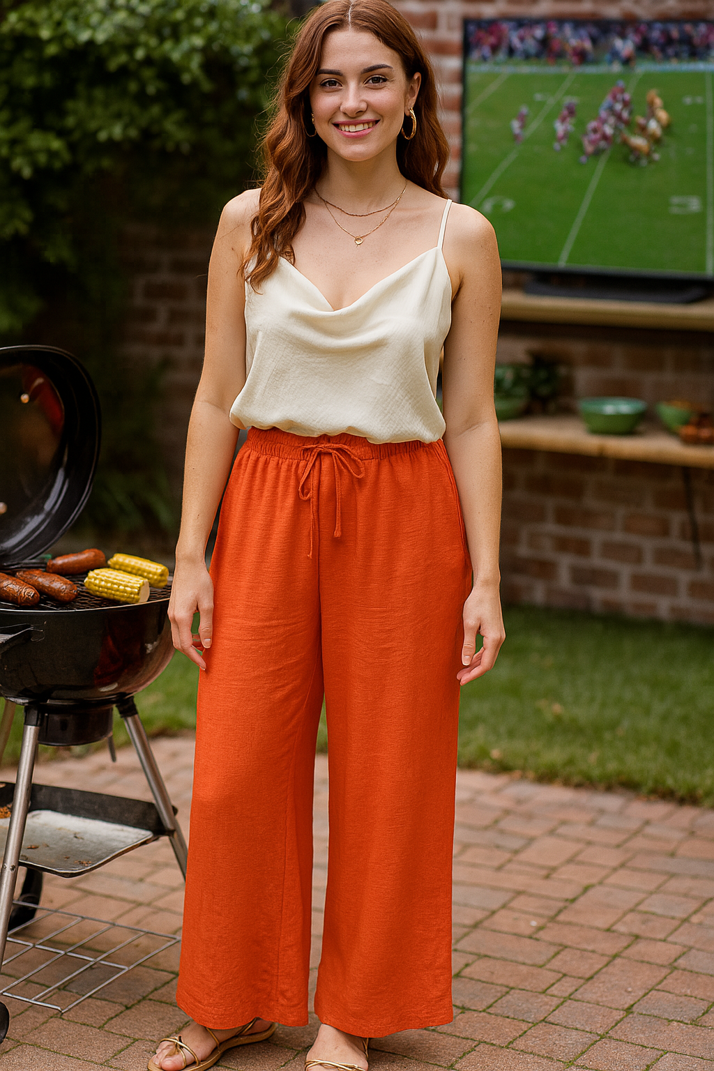 1013 Sunset Breeze Wide-Leg Pants