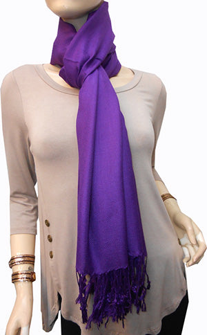 Violet Pashmina Scarf