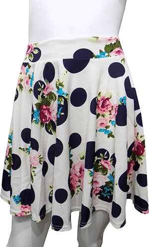Polka Dot Printed Skirt