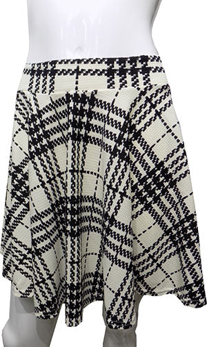 White/Black Printed Skirt