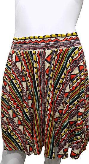 Tribal Pattern Printed Skirt