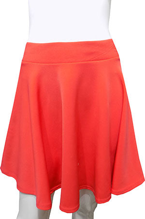 Orange Scuba Skirt