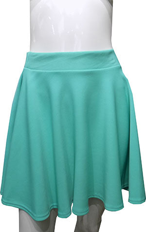 Turquoise Scuba Skirt