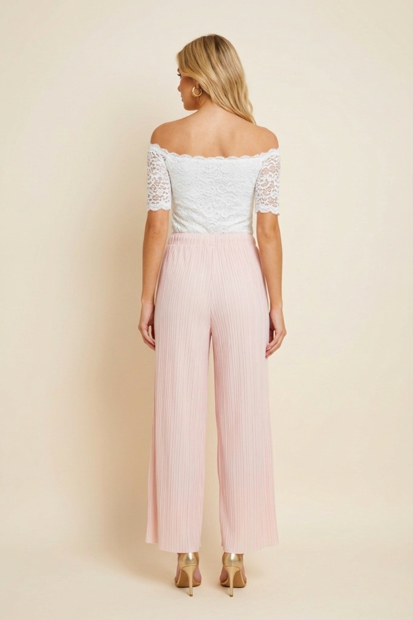 533 Blush Pink Pleated Pants