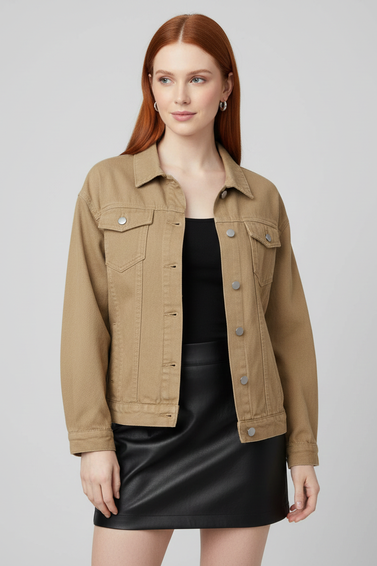 5551 Camel Denim Jacket