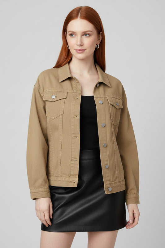 5551 Camel Denim Jacket