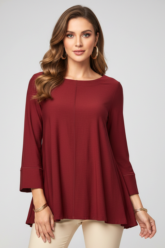 687 Burgundy Blouse