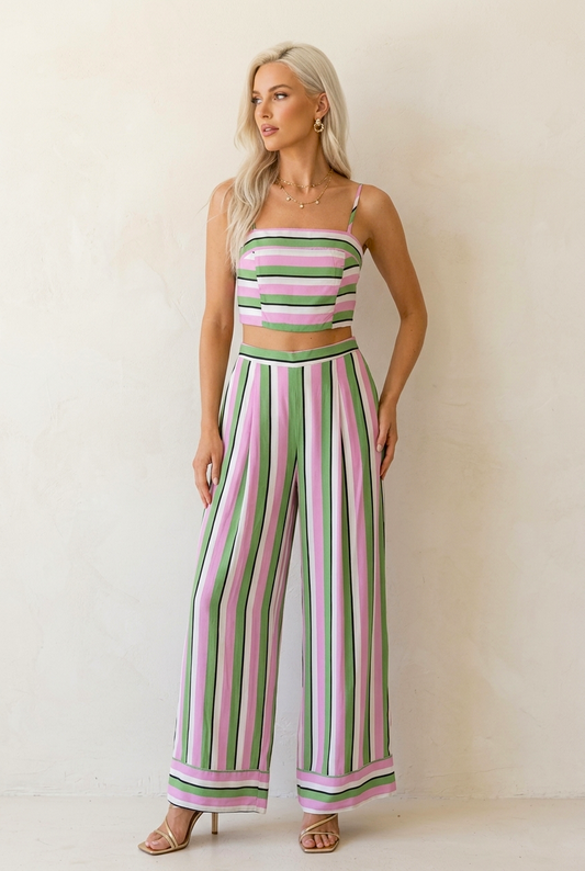 420 Dreamy Stripes Two-Piece Set