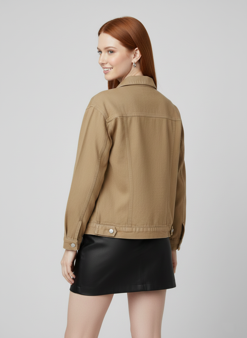 5551 Camel Denim Jacket