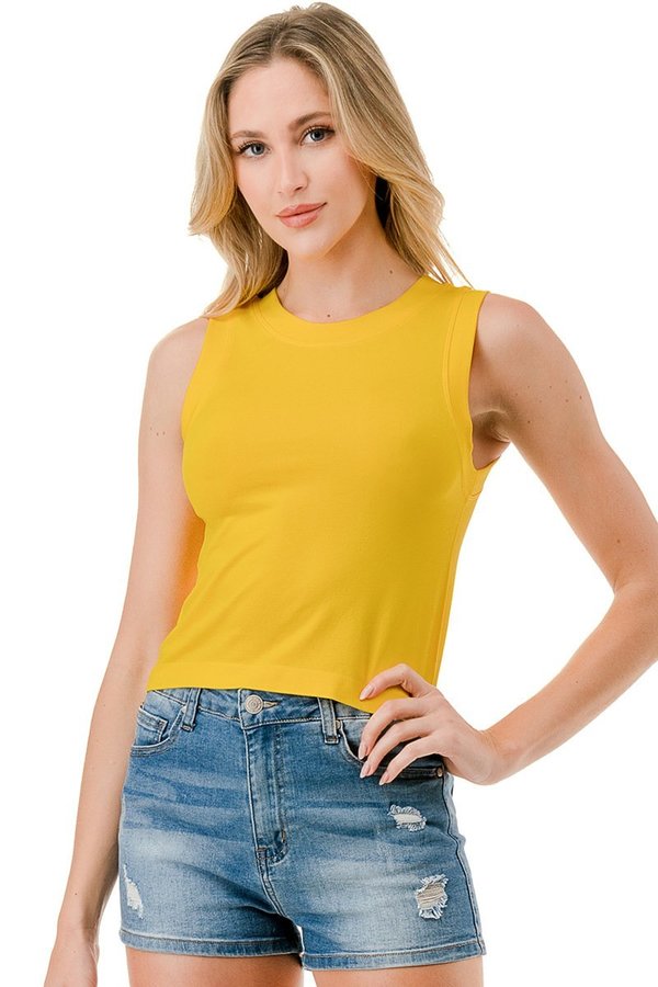 Style 8100 Gold Crop Top