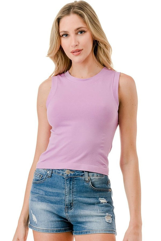 Style 8100 Lilac Crop Top