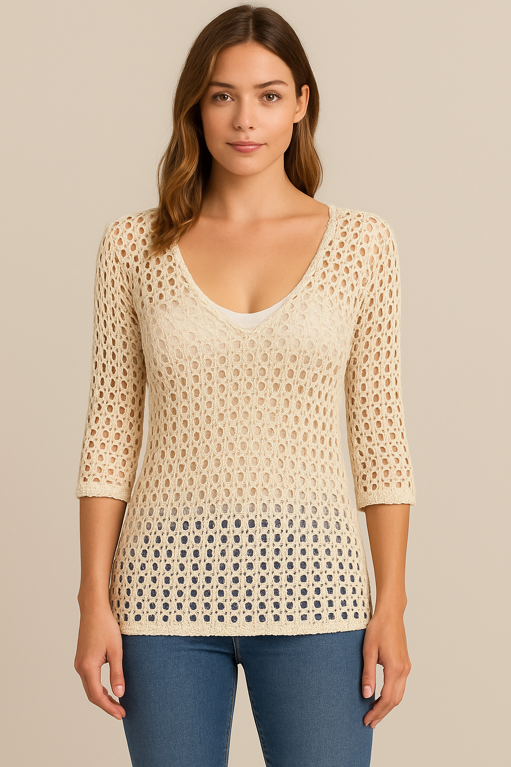 Crochet Knit Top