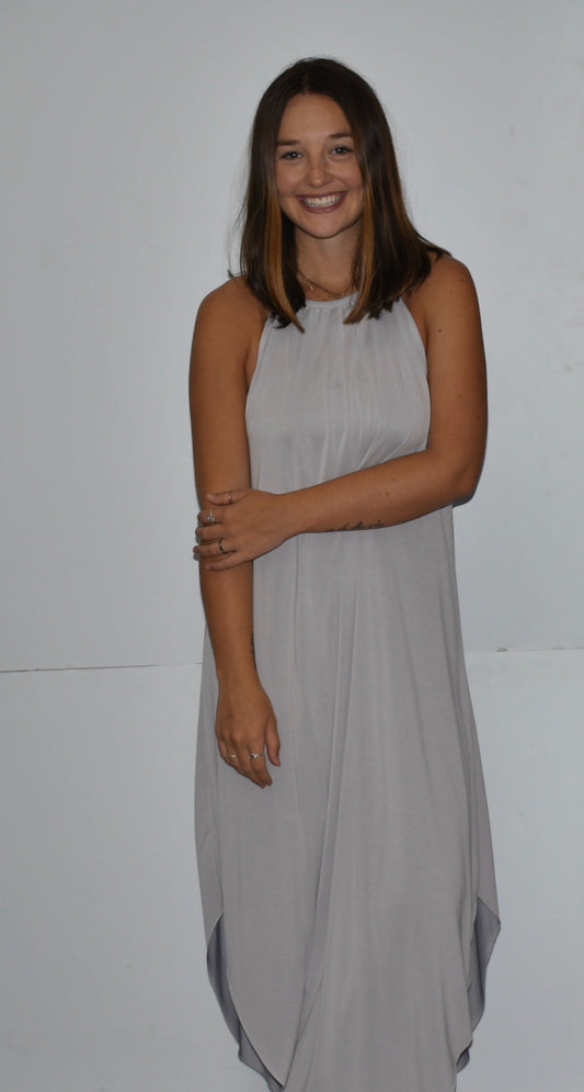 Grey Maxi Dress DZ19F131