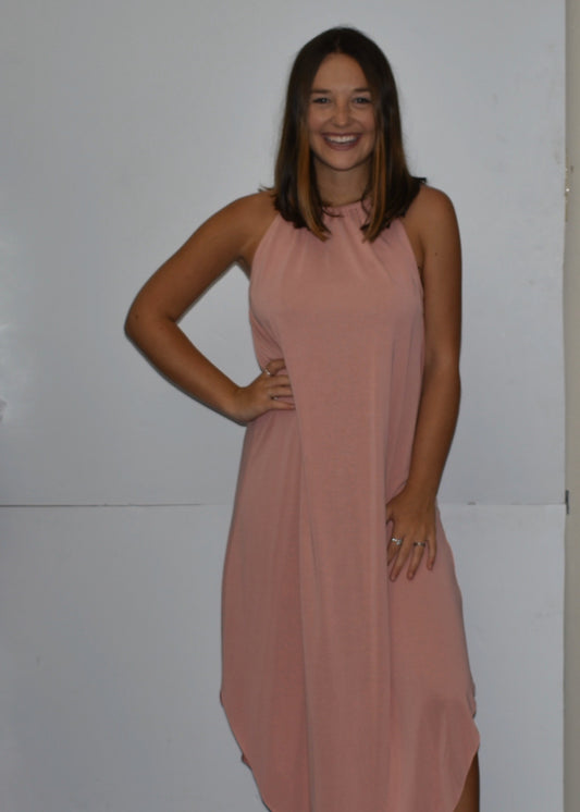 Pink Maxi Dress DZ19F131