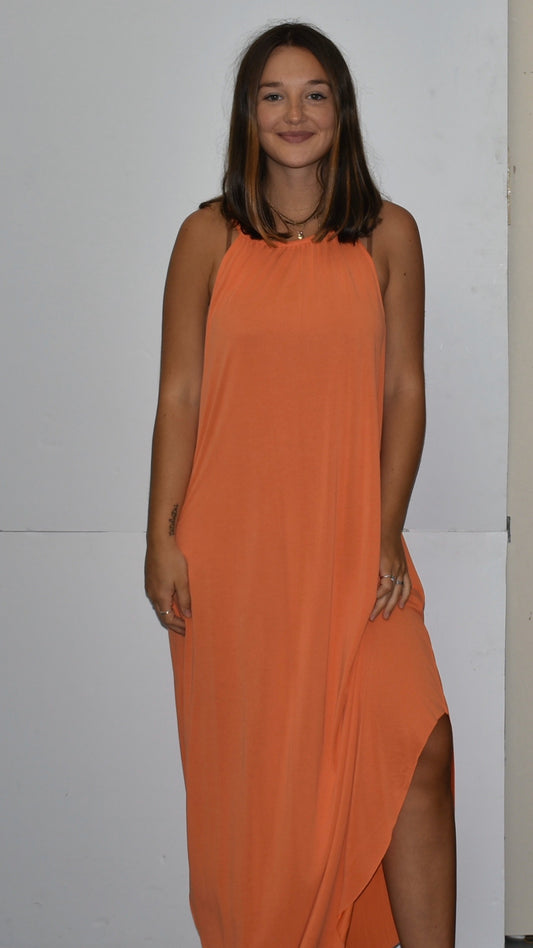Orange Maxi Dress DZ19F131