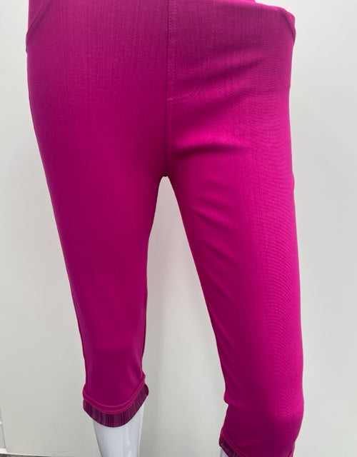 J-04C Magenta Tummy Tucker Jeggings