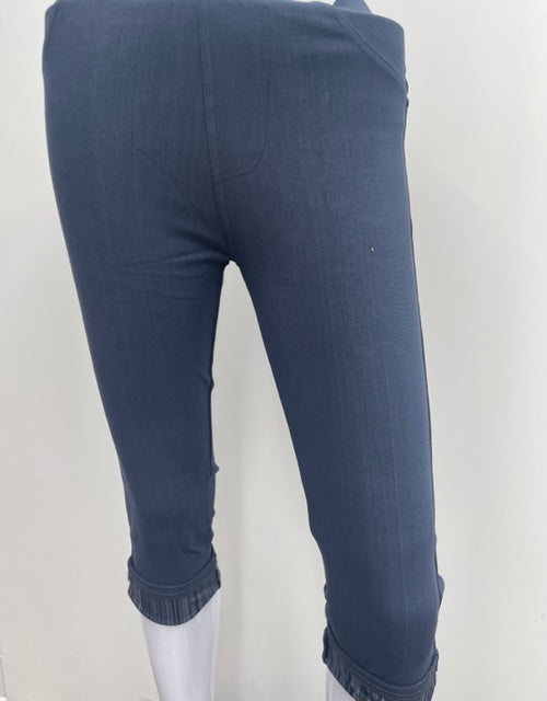 J-04C Denim Blue Tummy Tucker Capri Jeggings