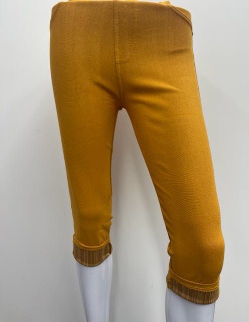 J-04C Mustard Tummy Tucker Jeggings