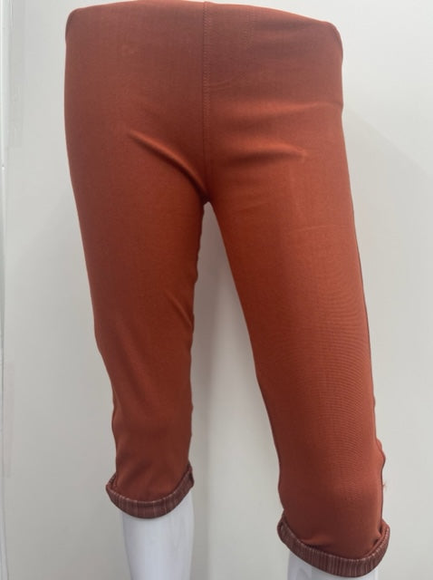 J-04 Rust Tummy Tucker Capri Jeggings