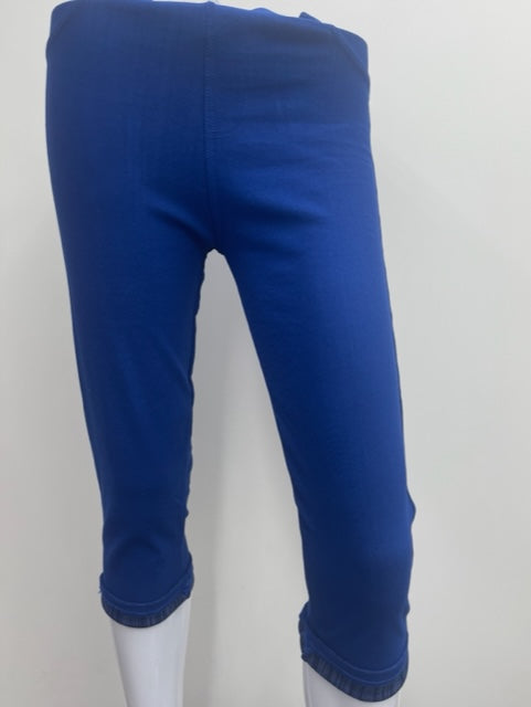 J-04 Blue Tummy Tucker Capri Jeggings