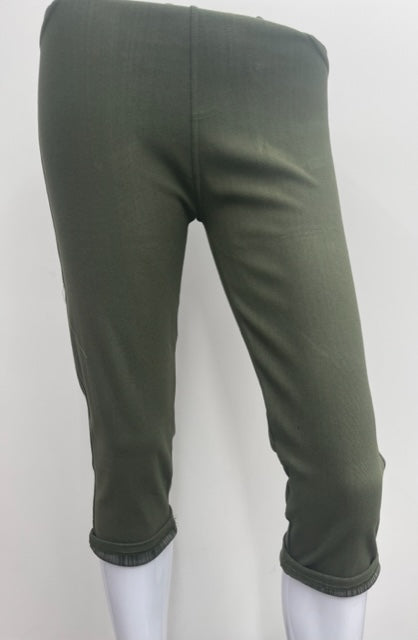 J-04 Gray Tummy Tucker Capri Jeggings