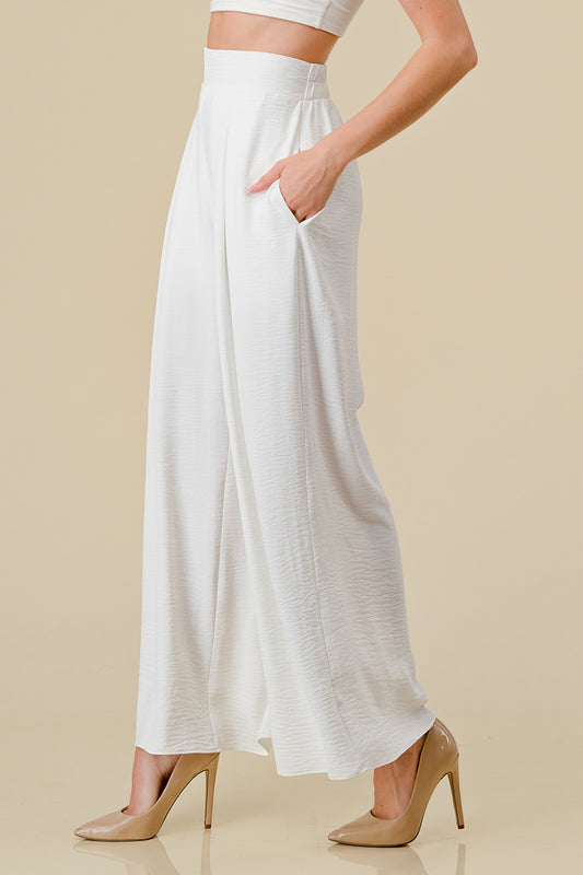 Style 6122 Off White Airflow Pleat Front Pant