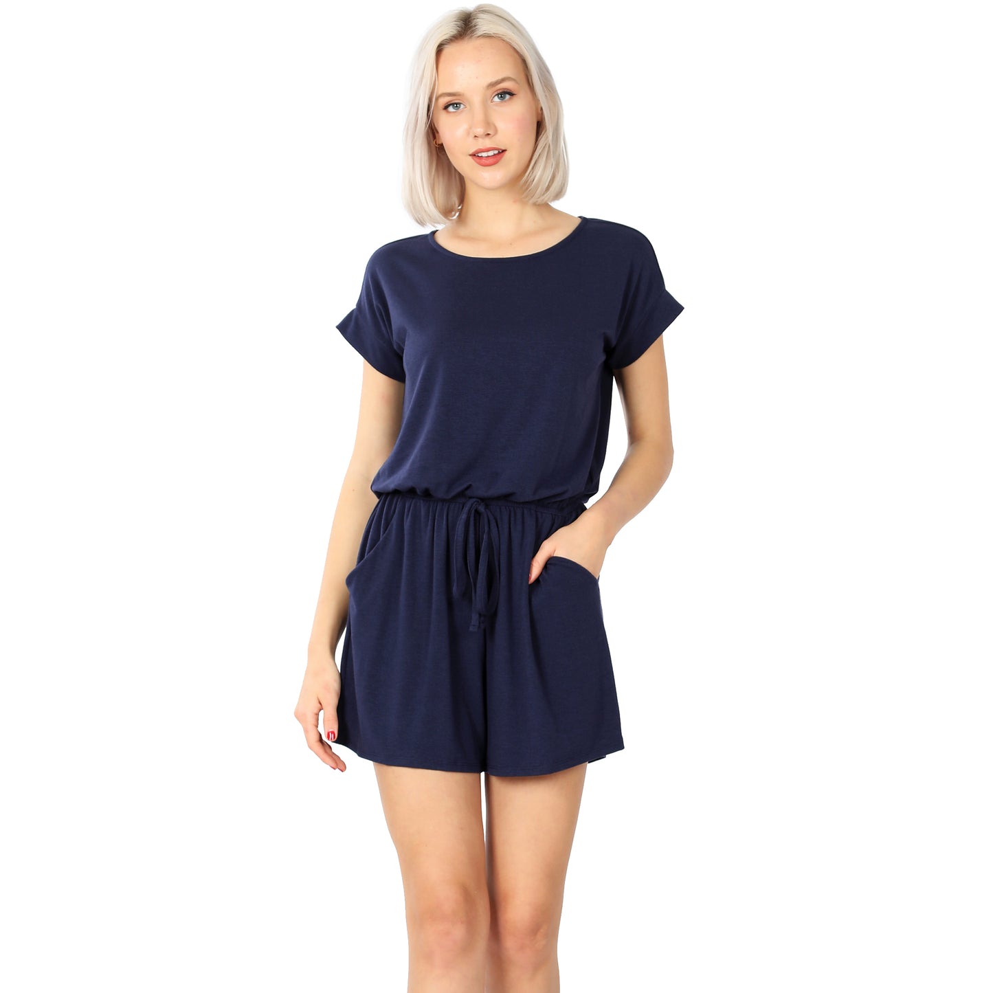 Style2171 Navy Romper