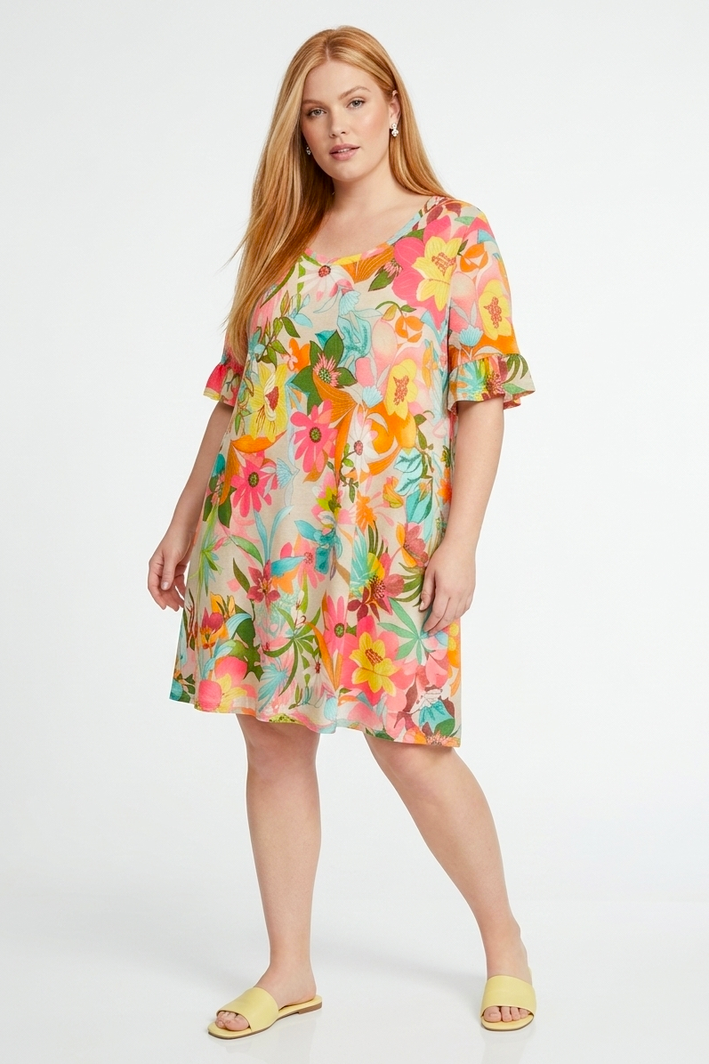 3600 Bright Blossom Summer Dress