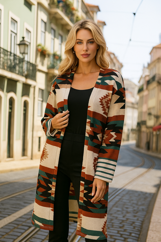 416 Tribal Sunburst Cardigan
