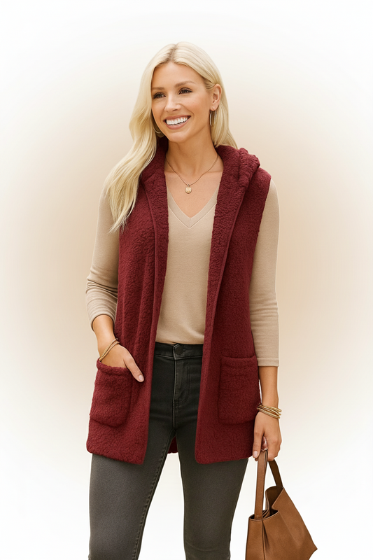 75021 Crimson Sherpa Vest
