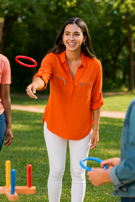 11093S Sun-Kissed Chic Blouse