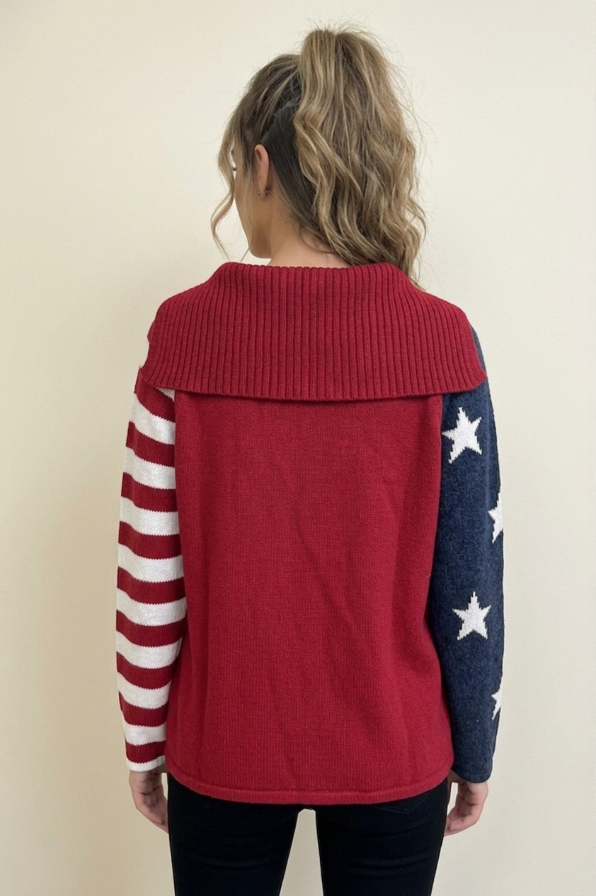 US101 Sequin Star Stripe Jacket