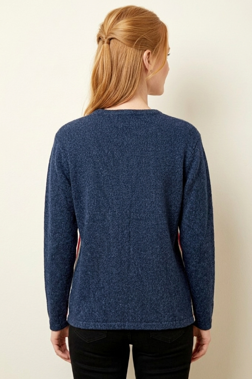 US102 Bold Stars & Stripes Zip-Up Cardigan