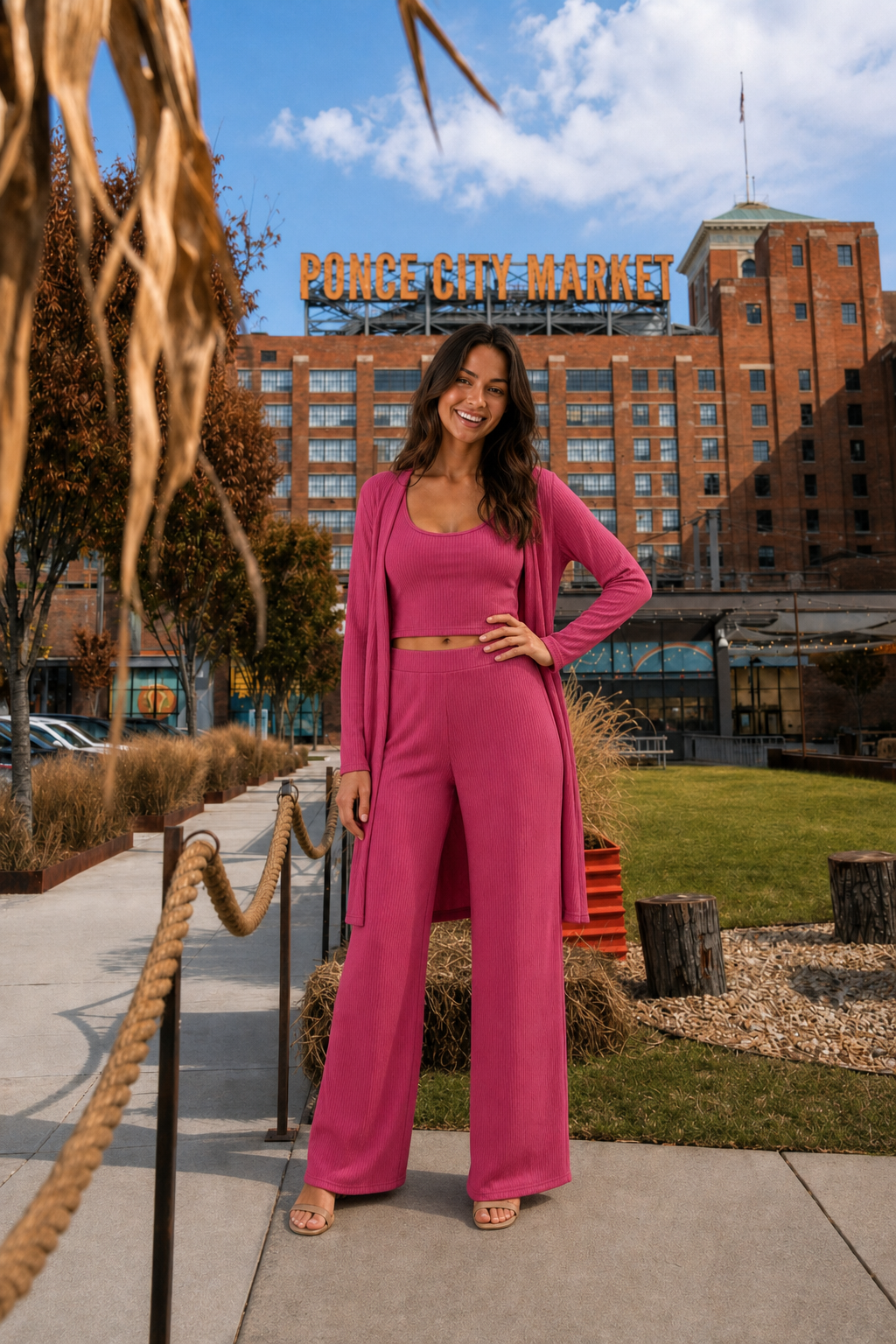 200 Berry Bold 3 Pc Loungewear Set