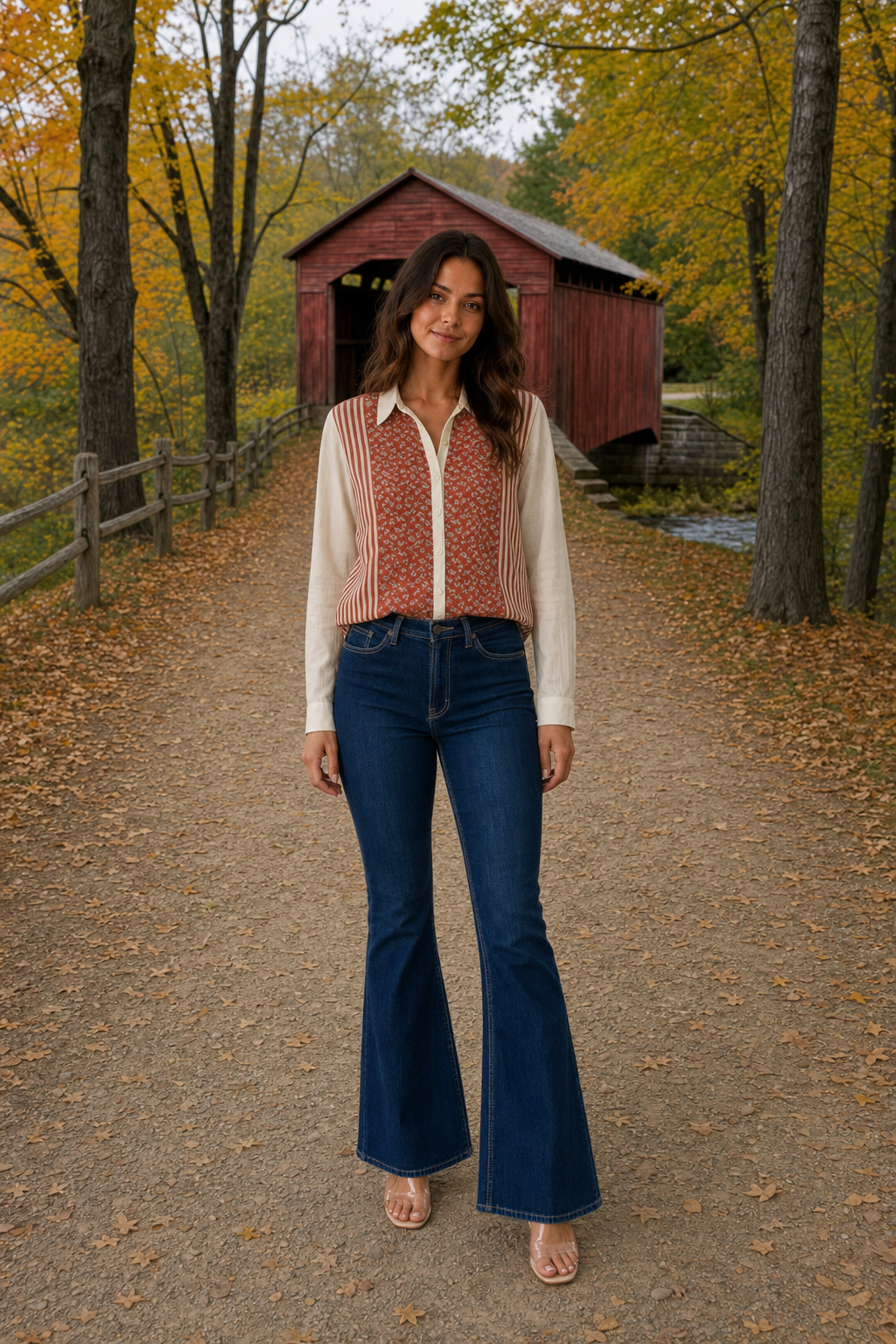 Style 005 High Rise Flare Jeans