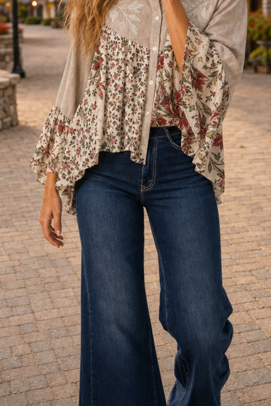 Style 005 High Rise Flare Jeans