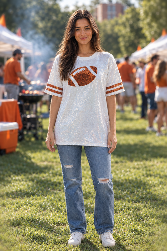 3604 Game Day Glam Sequin Tee