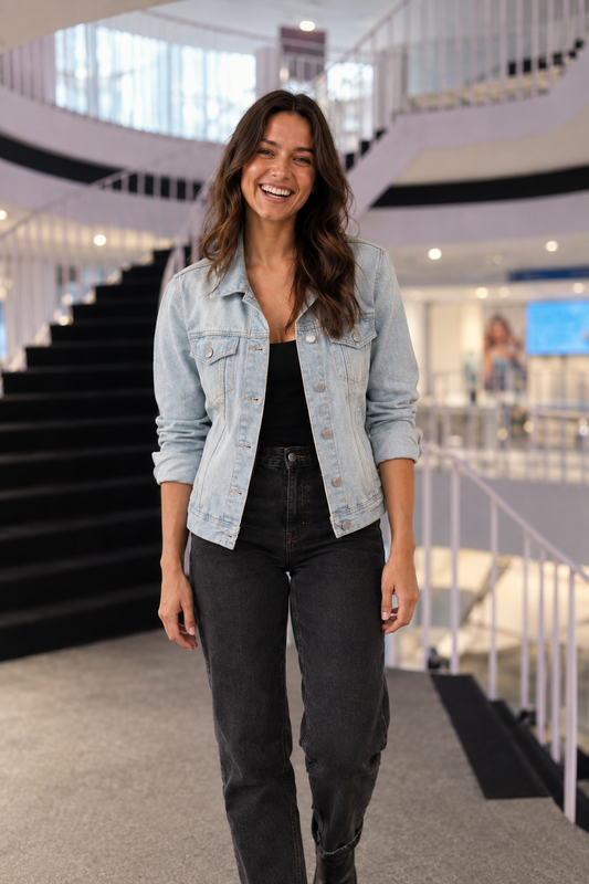 14293 Light Wash Denim Jacket