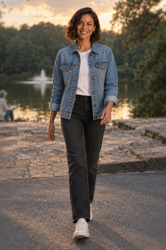 3633 Blue Breeze Denim Jacket with pockets