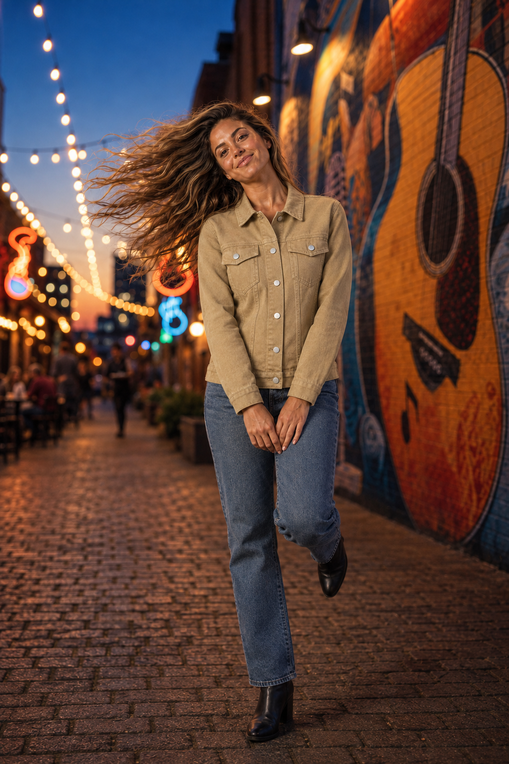 5551 Camel Denim Jacket