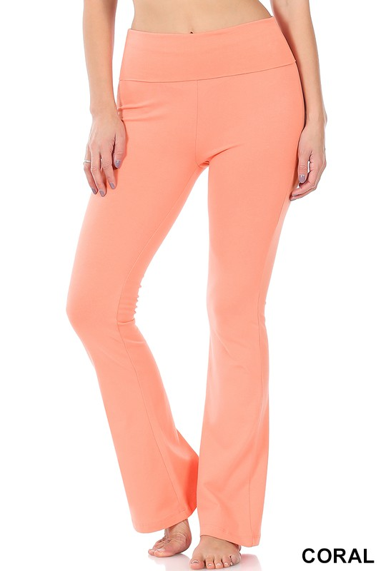 227 Bell Bottom Pants - CORAL