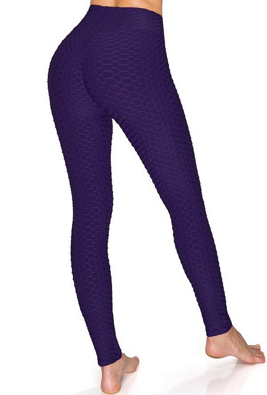 TikTok Famous Booty Sculpting Leggings - Purple