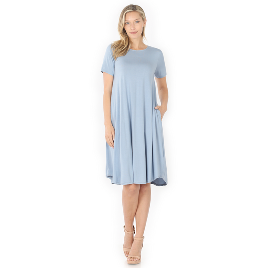 LTD-7001 Ash Blue Dress - REG