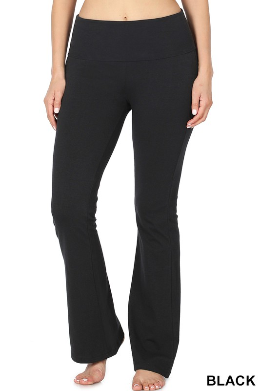 227 Bell Bottom Pants - BLACK