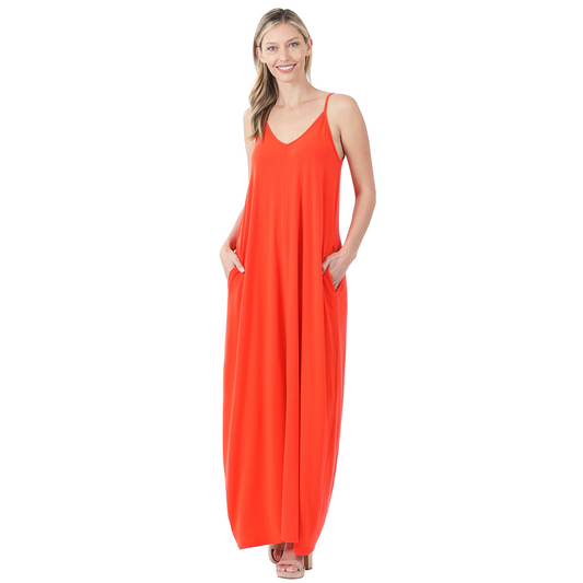 LTMD-1024 Maxi Dress Orange - REG